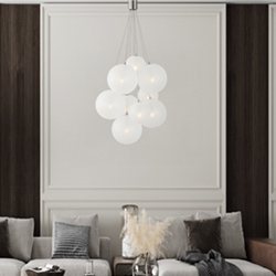 Burst 9-Light LED Pendant - Frost