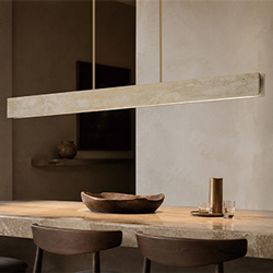 Lintel 59" LED Linear Stone Pendant