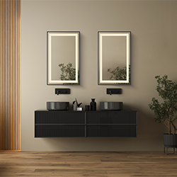 Framed 24x36 LED Mirror - 3CCT