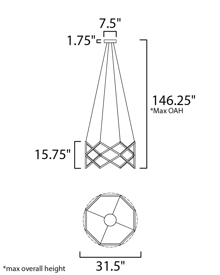Victory LED Pendant - Single Pendant - Maxim Lighting