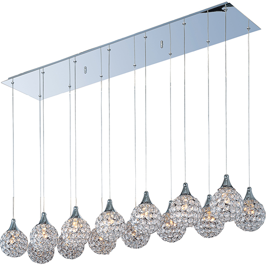 Brilliant 14 Light Pendant Linear Pendant Maxim Lighting