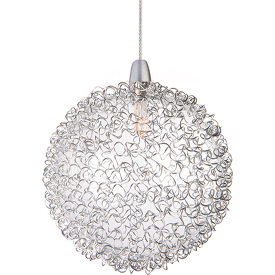 EP96080-24 ET2 Lighting Starburst 1-Light RapidJack Pendant in Satin Nickel